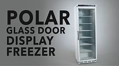 Polar Glass Door Display Freezer 365Ltr White (CB921)