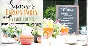 Outdoor Tea Party ~ DIY Farmhouse Table ~ Garden Party Setup ~ Summer Garden Party ~ DIY Tablescape