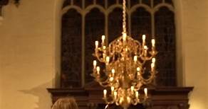 All is bright, all is calm... Chandelier lighting at Peterhouse, Cambridge's oldest college