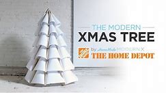 How to make a modern wooden Christmas tree out of plywood