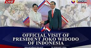 Arrival Honors for President Joko Widodo of Indonesia 01/10/2024