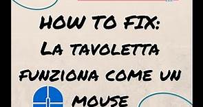How to fix: Come sistemare la Tavoletta Grafica (Bamboo o Intuos) quando funziona come un Mouse
