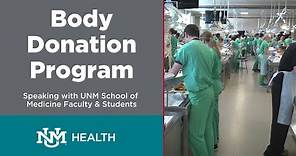 UNM School of Medicine Body Donation Program