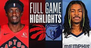 RAPTORS at GRIZZLIES | FULL GAME HIGHLIGHTS | January 3, 2024