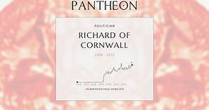 Richard of Cornwall Biography - 13th-century English King of the Romans and Earl of Cornwall