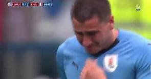 Giménez llora en pleno partido | Uruguay vs Francia