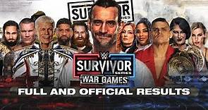 Full WWE Survivor Series 2023 Results