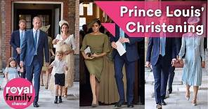 The Royal Family and guests arrive for Prince Louis' Christening