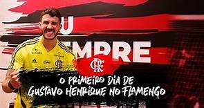 O primeiro dia de Gustavo Henrique no Flamengo