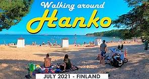 Walking around Hanko, July 2021, Finland [4K]