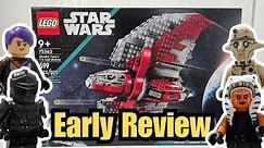 LEGO Star Wars Ahsoka Tano's T-6 Jedi Shuttle EARLY 2023 Set REVIEW! (75362)