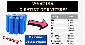 What Is C Rating ?| Lithium Ion Battery & Lipo Battery | Basic calculations Explain in detail.