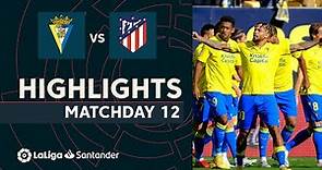 Resumen de Cádiz CF vs Atlético de Madrid (3-2)