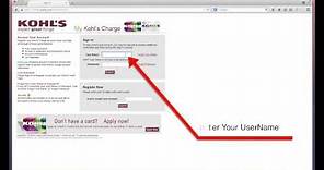 My Kohls Charge Payment Video Guide - MyBillcom.com