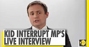 Visuals: Live interview of United Kingdom's MP interrupted by his children | Tom Tugendhat | Britain