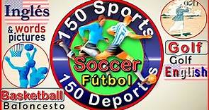 Deportes en Inglés y Español - List of Sports in English and Spanish with Pictures
