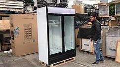 CSD-1200 53 INCH Nsf Refrigerator Glass Door Beer Flower Cooler refrigerators RESTAURANT EQUIPMENT