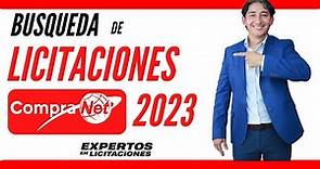 BUSQUEDA DE LICITACIONES COMPRANET 2023