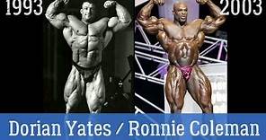 Dorian Yates (3 WEEKS OUT / 1993 Olympia) vs Ronnie Coleman(2003 Olympia)