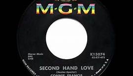 1962 HITS ARCHIVE: Second Hand Love - Connie Francis (hit 45 single version)