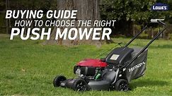 Push Lawn Mowers | Lowe's Buyer's Guide