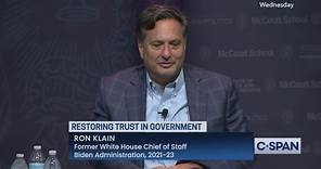 Ron Klain on Restoring Trust in Government