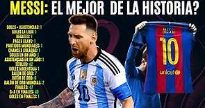 Es Messi el MEJOR JUGADOR DE LA HISTORIA? - Lo que dicen las estadisticas