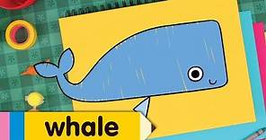 How to Draw A Whale | Drawing Lesson for Kids | Step By Step