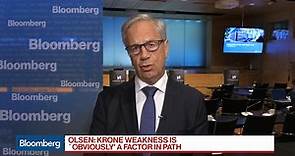 Norway's Olsen Says Krone Weakness `Obviously' a Factor in Path