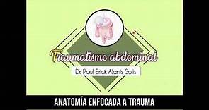 Traumatismo abdominal 1 - Anatomía
