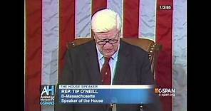Speaker of the House - Tip O'Neill - 1/3/1985