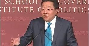 A Public Address by His Excellency Tsakhiagiin Elbegdorj, President of Mongolia