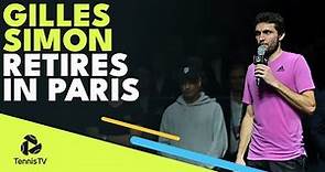 Merci, Gillou 💙 Gilles Simon Retires In Paris | Paris 2022 Highlights