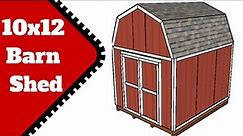 10x12 Barn Shed Plans