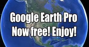 Google earth pro is available for free download 2015