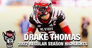Drake Thomas 2022 Regular Season Highlights | NC State LB