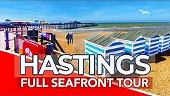 HASTINGS UK | Full seafront tour of Hastings England | 4K Walk
