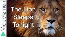 The Lion Sleeps Tonight **Lyrics & Chords** für Gitarre - CAPO III
