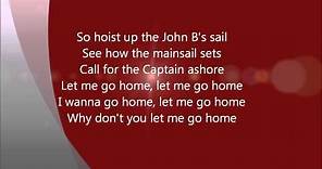 The Beach Boys - Sloop John B (I wanna go Home) LYRICS