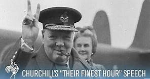 "Their Finest Hour": Winston Churchill Delivers Speech to House of Commons (1940) | War Archives