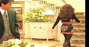 Fran Fine The Nanny SUPER MINI skirt - the shortest in show history. Nice long legs and stockings.
