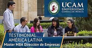 Estudiar un Máster MBA en España | UCAM Universidad Católica de Murcia