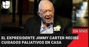 🔴 EN VIVO: El expresidente Jimmy Carter recibe cuidados paliativos en casa