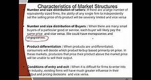 Market Structures Video 1: Introduction and Perfect Competitive Markets