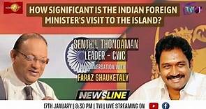 NewslineSL |How significant is the Indian Foreign Minister's visit to the island? |Senthil Thondaman