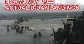 D-DAY NORMANDY ACTUAL LANDINGS FOOTAGE 1944 [ WWII DOCUMENTARY ]