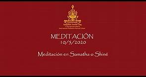 Meditación en Samatha o Shi né (en día de tormenta)