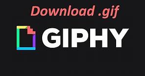 How to save a gif from giphy