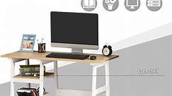 Compact Computer and Writing Desk with Shelf