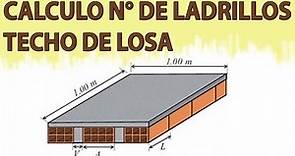 Cómo calcular el número de ladrillos para un techo de losa aligerada